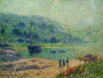 Henri Moret : Creek in Brittany
